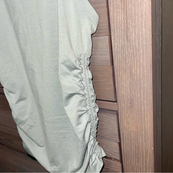 Lululemon Racerback Tank Top Ruched Sides Soft Sage green. - Picture 3 of 11